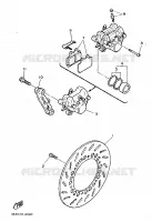 REMKLAUW ACHTER voor Yamaha SRX600 1987