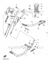 REMPOMP ACHTER voor Yamaha SRX600 1987