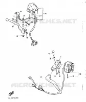 STUURSCHAKELAAR / HEVEL voor Yamaha SRX600 1987