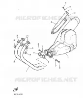 UITLAAT voor Yamaha SRX600 1987