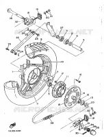 ACHTERWIEL voor Yamaha SRX600H (33.1KW 1986