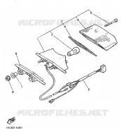 ACHTERLICHT voor Yamaha SRX600H (33.1KW 1986