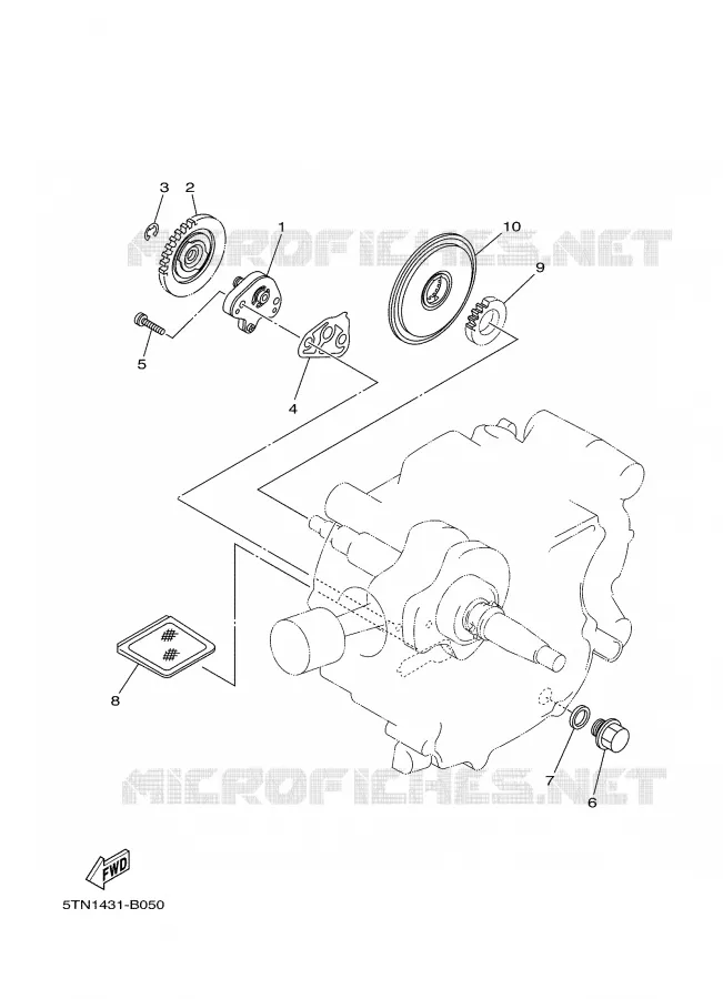 OLIEPOMP Yamaha SCOOTER 110 2004 CRYPTON  T110
