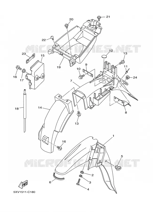 SPATBORD Yamaha SCOOTER 110 2005 CRYPTON  T110