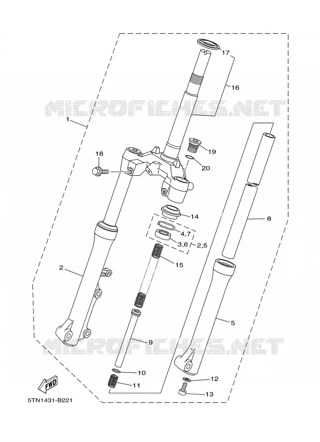 VOORVORK Yamaha SCOOTER 110 2005 CRYPTON  T110