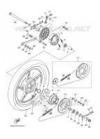 WIEL ACHTER voor Yamaha CRYPTON 135 X 2007
