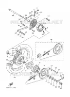 WIEL ACHTER   SPOKE voor Yamaha CRYPTON 135 X 2007
