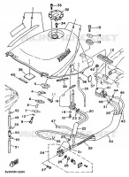 BENZINE TANK voor Yamaha TDM850 1992