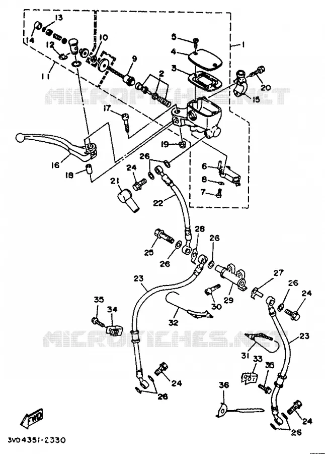 POMP VOOR Yamaha MOTO 850 1992 TDM  TDM850
