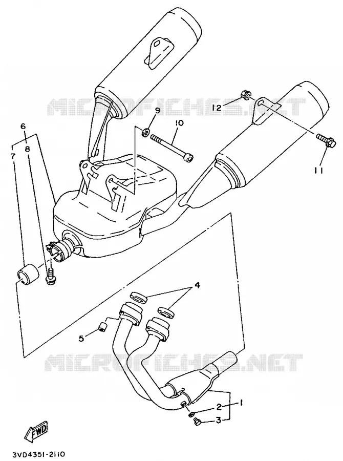 UITLAAT Yamaha MOTO 850 1992 TDM  TDM850
