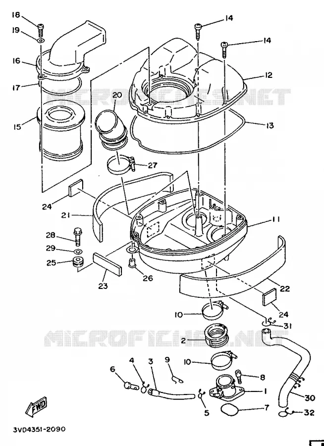 INLAAT Yamaha MOTO 850 1992 TDM  TDM850