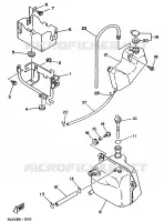 OLIE RESERVOIR voor Yamaha TDM850 1993
