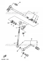 SCHAKEL STANG / PEDAAL voor Yamaha TDM850 1993