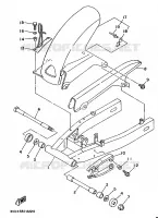 ACHTERBRUG voor Yamaha TDM850 1993