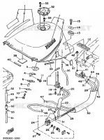 BENZINE TANK voor Yamaha TDM850 1993