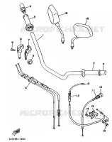STUUR / KABEL voor Yamaha TDM850 1993