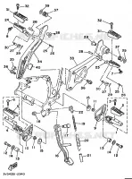 STANDAARD / VOETSTEUN voor Yamaha TDM850 1993
