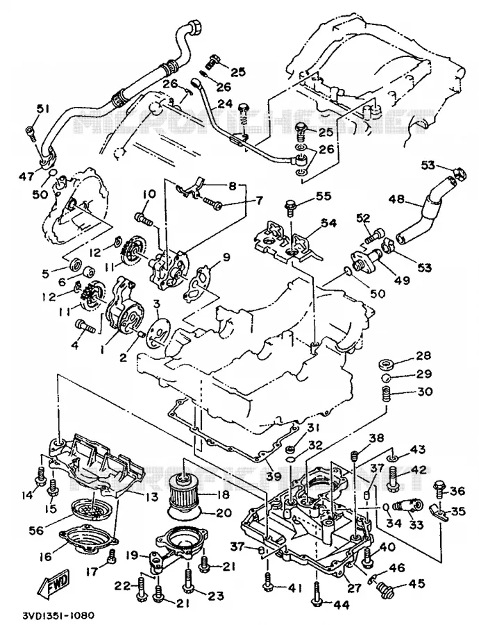 OLIEPOMP Yamaha MOTO 850 1994 TDM  TDM850