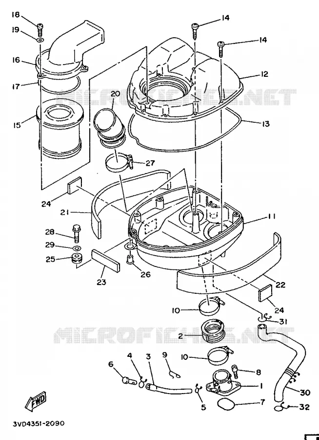 INLAAT Yamaha MOTO 850 1994 TDM  TDM850