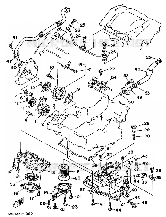 OLIEPOMP Yamaha MOTO 850 1994 TDM  TDM850