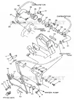 RADIATEUR / SLANG voor Yamaha TDM850 1996