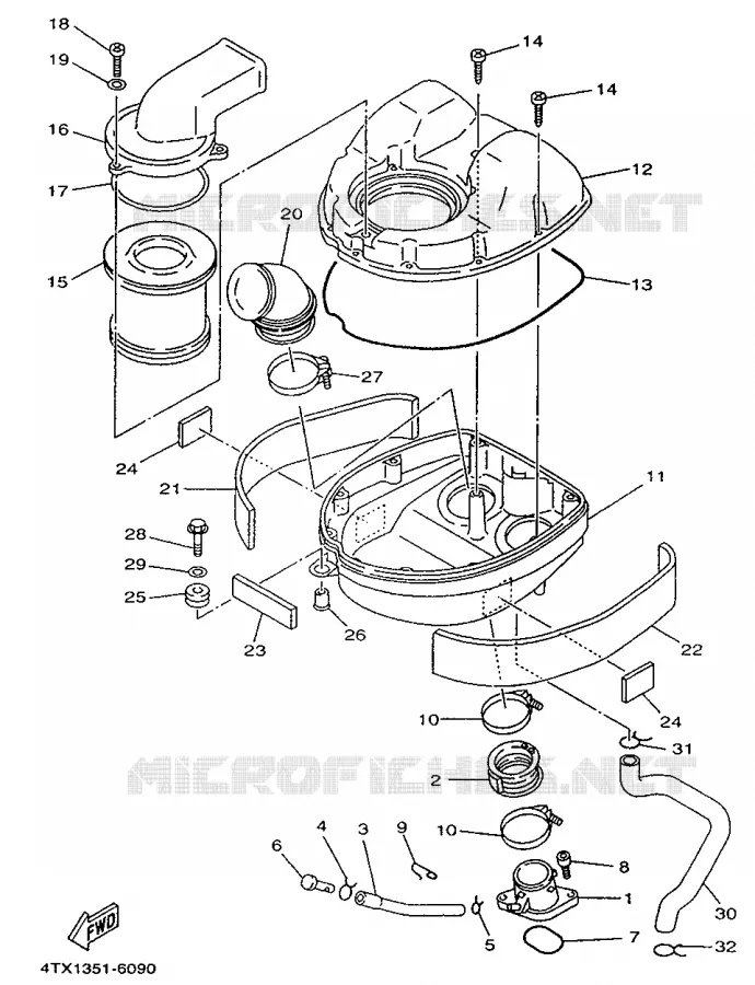 INLAAT Yamaha MOTO 850 1998 TDM  TDM850