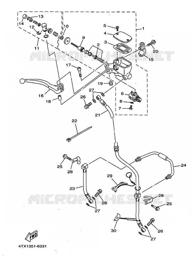 POMP VOOR Yamaha MOTO 850 1998 TDM  TDM850