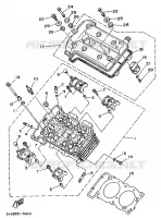 CILINDERKOP voor Yamaha TDM850 1999