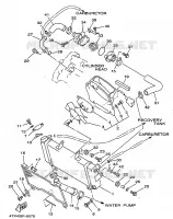RADIATEUR / SLANG voor Yamaha TDM850 1999