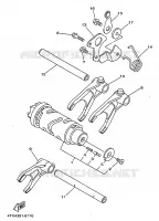SCHAKELWALS voor Yamaha TDM850 1999