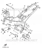 FRAME voor Yamaha TDM850 1999