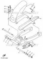 ACHTERBRUG voor Yamaha TDM850 1999