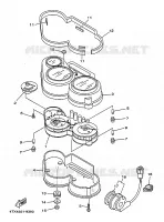 TELLERSET voor Yamaha TDM850 1999