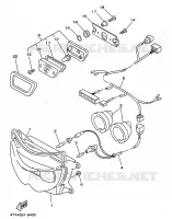 KOPLAMP voor Yamaha TDM850 1999