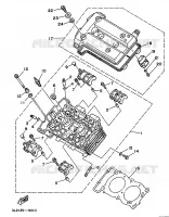 CILINDERKOP voor Yamaha TDM850H 1993