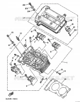 CILINDERKOP voor Yamaha TDM850H (57KW) 1992