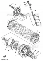 STARTMOTOR KOPPELINGS voor Yamaha TDM850H (57KW) 1992