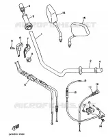 STUUR / KABEL voor Yamaha TDM850H (57KW) 1992