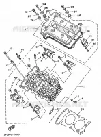 CILINDERKOP voor Yamaha TDM850L 1999