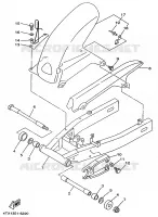 ACHTERBRUG voor Yamaha TDM850L 1999