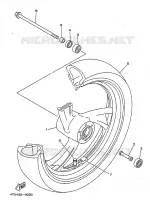 VOORWIEL voor Yamaha TDM850L 1999