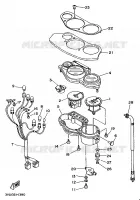 TELLERSET voor Yamaha TDM850N (37KW) 1992