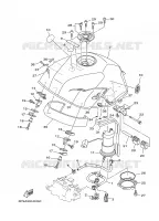 BENZINE TANK voor Yamaha TDM900 2007