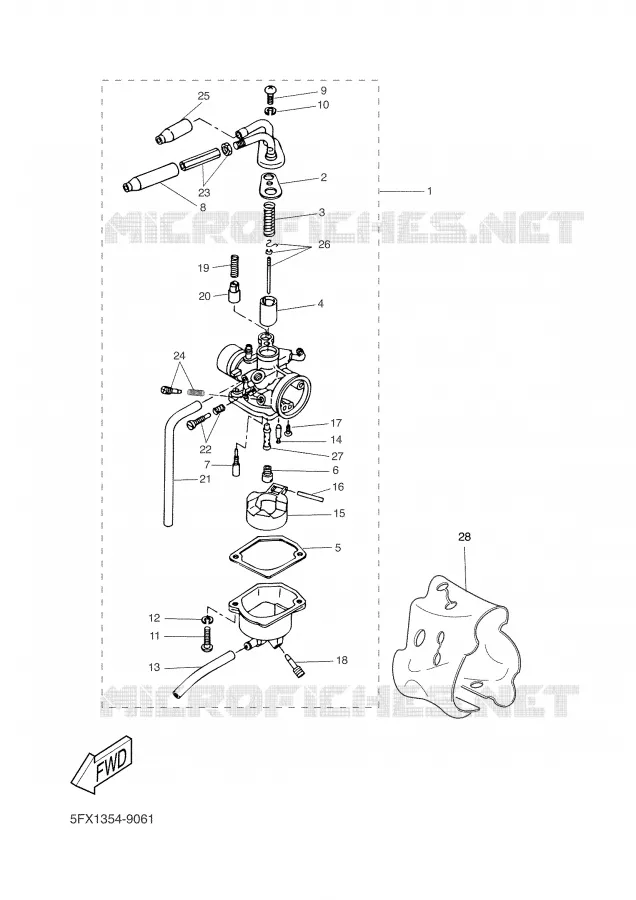 CARBURATEUR  Yamaha SCOOTER 50 2002 BOOSTER  CW50