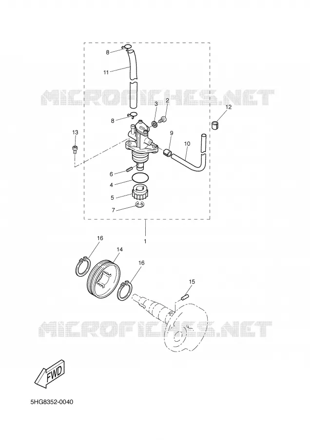 OLIEPOMP Yamaha SCOOTER 50 2004 BW'S  CW50