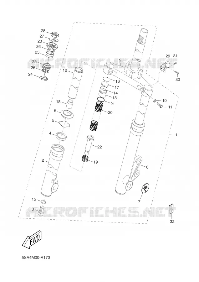 VOORVORK Yamaha SCOOTER 50 2001 BOOSTER  CW50 SP