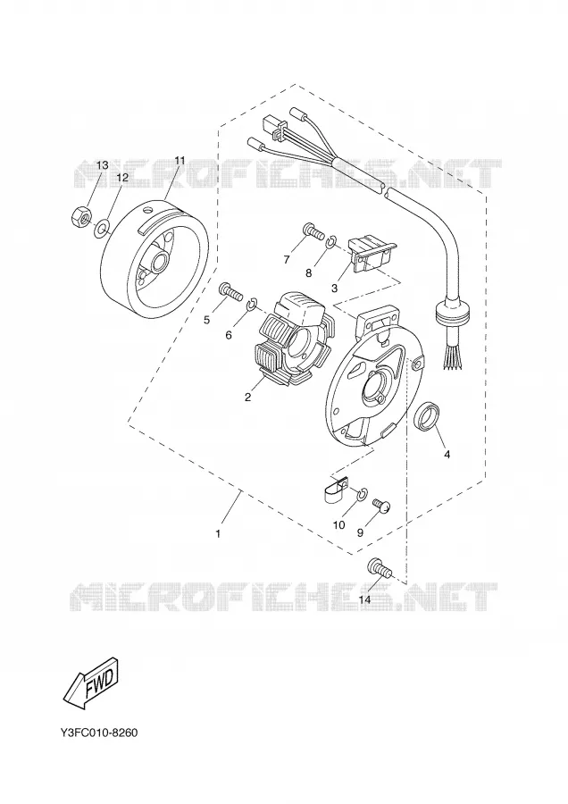 DYNAMO Yamaha SCOOTER 50 2001 BOOSTER  CW50L
