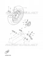 ACHTERWIEL voor Yamaha BW'S 50 2003