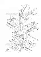 ACHTERBRUG voor Yamaha TDM900A 2006