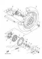 ACHTERWIEL voor Yamaha TDM900A 2006